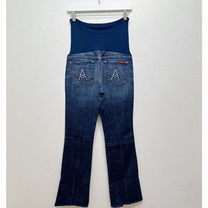 7 For All Mankind Pea In The Pod 30x34 Maternity Secret Fit Belly Bootcut Jeans